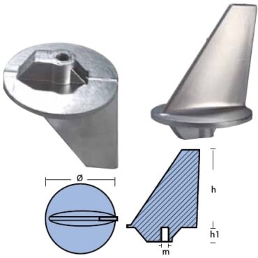 PINNA LUNGA PER MERCURY 80-140 HP