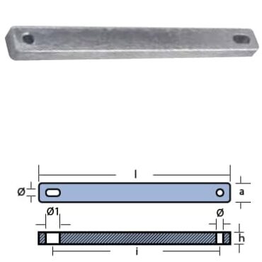 PIASTRA PER MERCURY 30/40 HP