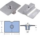 PLACCA CON FORO PER F.B. YAMAHA 9,9/15F/25 HP