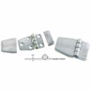 CERNIERA IN ACCIAIO INOX CON NODO SPORGENTE E COPRIVITI