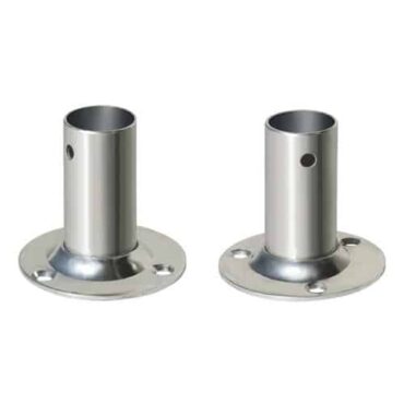 BASE TONDA A 90° INOX AISI 316