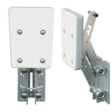 SUPPORTO MOTORE IN ALLUMINIO CON TAVOLETTA IN PLASTICA