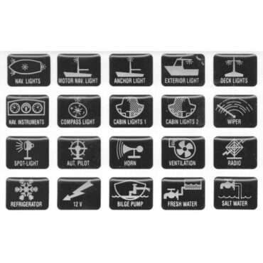 SIMBOLI ADESIVI PER BASCULA E PANNELLO COMANDO