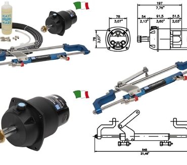 TIMONERIA IDRAULICA PER MOTORI FUORIBORDO FINO A 80 HP