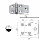 CERNIERA INOX 51X27 MM