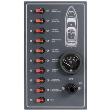 PANNELLO ELETTRICO CON MAGNETOTERMICI A TENUTA STAGNO