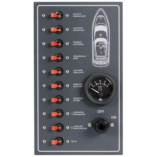 PANNELLO ELETTRICO CON MAGNETOTERMICI A TENUTA STAGNO