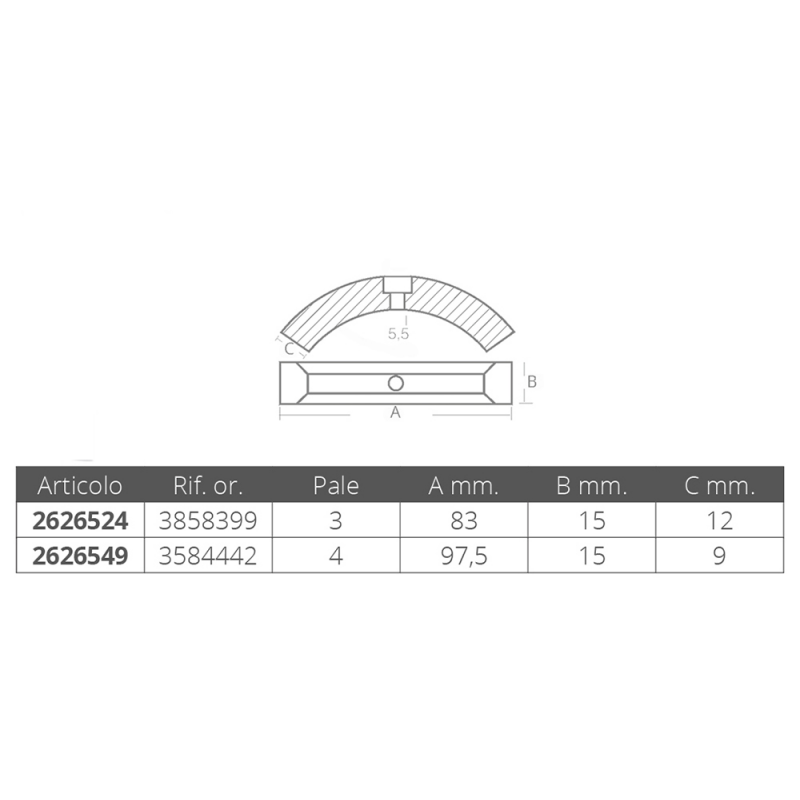 COLLARE PER S-DRIVE RIF.OR.3858399