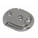 piastra in acciaio con ponticello