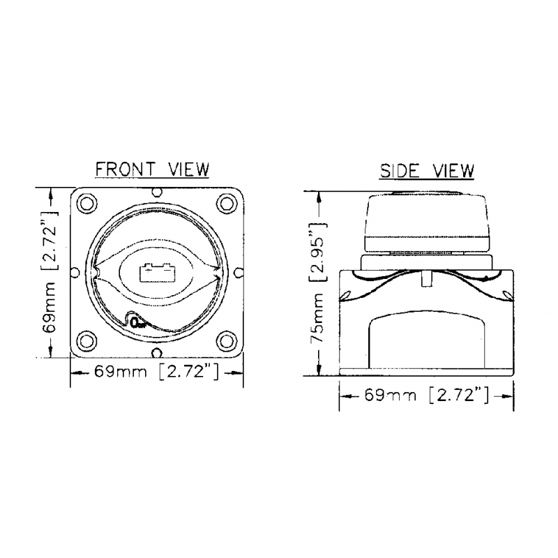 STACCA BATTERIA 275A MONTAGGIO PIANO