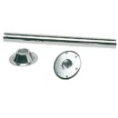 gambo tavolo in acciaio inox completo di base alluminio