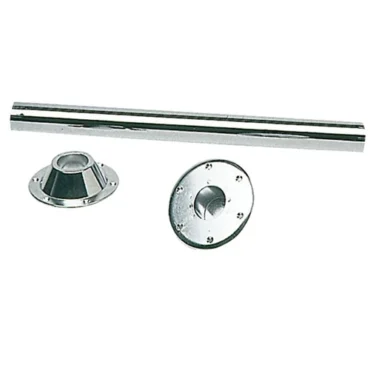 gambo tavolo in acciaio inox completo di base alluminio