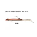 esca artificiale per la traian e vertical raglou hydrid monster 140