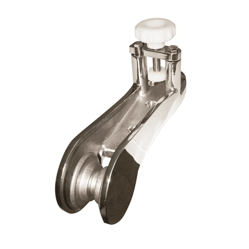 musone di prua con puleggia inox ancoraggio