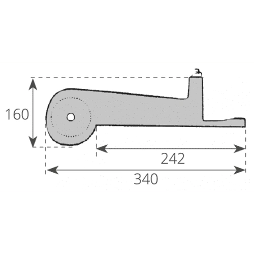 MUSONE DI PRUA CON PULEGGIA INOX