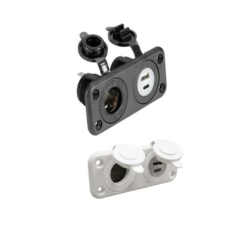 presa con pannello accendisagaro usb e presa c telefonino