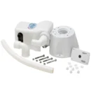 pompa per wc barca camper con innesto tubi lato opposto