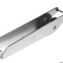 In acciaio inox 304 satinato. Puleggia in gomma dura.