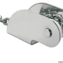 Fabbricati in acciaio inox 304 lucidato. Pulegge in nylon.