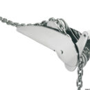 In acciaio inox 304 lucidato. Pulegge in nylon. Universali per DELTA / BRUCE / TREFOIL / CQR / SOC.