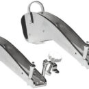 Per ancore Delta, Bruce, Trefoil® in acciaio inox AISI 316 lucidato a specchio, con doppia puleggia inox forniti senza kit blocca ancora.