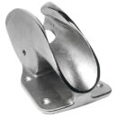 Estremamente funzionale e robusto, realizzato in acciaio inox AISI 316 con puleggia in nylon per cavi fino a 14 mm e per catene fino a 6/8 mm. Modello di nostra produzione.