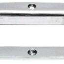 In acciaio inox AISI 316 lucidato a specchio, nessuna vite a vista dall'esterno.