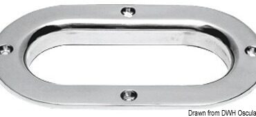 In acciaio inox AISI 316 lucidato a specchio, nessuna vite a vista dall'esterno.