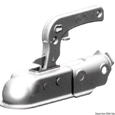 Giunto a sfera universale per tutti i carrelli rimorchio. Disponibile in tutte le misure.