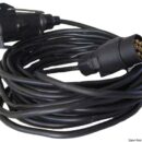 Per trasferimento del segnale elettronico tra veicolo trainante e rimorchio. Connessione di tipo europeo. Impermeabile e resistente.