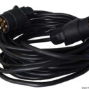 Per trasferimento del segnale elettronico tra veicolo trainante e rimorchio. Connessione di tipo europeo. Impermeabile e resistente.