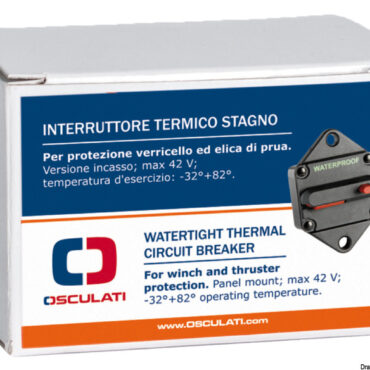 Riarmabili e sganciabili tramite apposita levetta, svolgono contemporaneamente funzioni di fusibile ed interruttore.Fabbricati in accordo con le norme USA SAE J1171 / SAE J1625. Voltaggio ammesso: max 42 V, temperatura d'esercizio: -32° + 82°.Diametro perni 6 mm. x2. IP67 Weatherproof.Con terminali elettrici da 1/4".