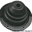 Di grande passaggio, per cavi timoneria ed elettrici. Completo di ghiera in ABS nera.