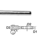 Per applicazione all'estremità dei cavi in acciaio, per la realizzazione di sartie, stralli...
