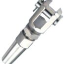 Utilizzabile con cavi in acciaio inox AISI316 da 19/49/133 fili.