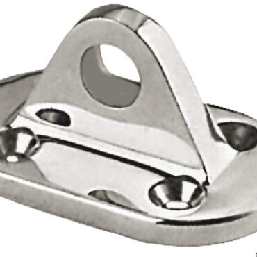 Per fissaggio in coperta della lifeline in fusione di acciaio inox, extra robusta.