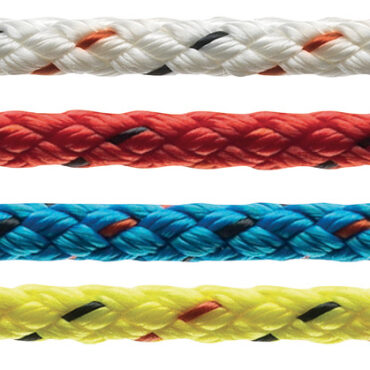 Treccia in poliestere a 8 capi. Ideale per: scotte spynnaker; carica basso, vang, paterazzi e drizze. Caratteristiche: cima molto compatta e flessibile con buona tenuta su strozzatori e bitte. Resistente all'abrasione. Anima: filo continuo di poliestere.