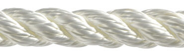 3-strand white polypropylene rope 8 mm