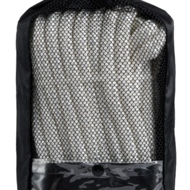 Doppia treccia poliestere alta tenacità con occhio impiombato a mano.