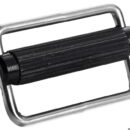 Scorrevoli in nylon nero. Per usi vari. Tipo aperto.