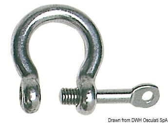 In acciaio inox AISI 316 lucidato. Forgiati e lucidati a specchio.