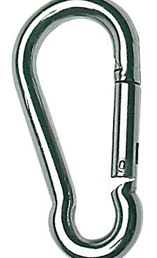 Con molla in acciaio inox, versioni senza occhio o con anello a redancia sull'occhio.