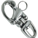 In acciaio inox AISI 316; modello a doppio snodo e con occhio girevole.
