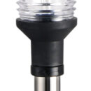 Per imbarcazioni < 20 m. Completamente in acciaio inox, base in acciaio inox AISI 316 a parete. Inserimento a scatto, con contatti sul fondo.Tenuta stagna.