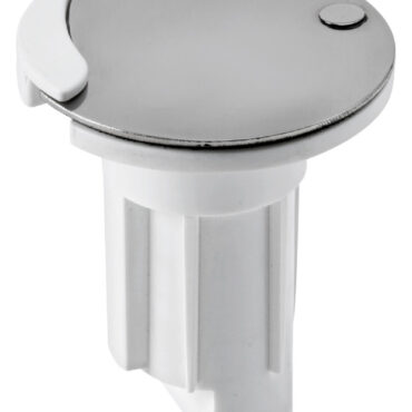 Basetta con tappo in acciaio inox AISI 316 apribile tramite rotazione.Ingombro minimo in altezza e larghezza.Si può installare sia ad incasso su piano sia a filo piano.