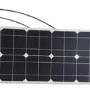 Fabbricati con celle solari aerospaziali ad alta performance. Sono pannelli di ultima generazione ultrasottili, solo 1,7 mm, e ultraflessibili. Efficienza celle mono 17,25%. Il pannello è composto da un sandwich formato da un supporto plastico + celle solari + rivestimento superficiale in resina epossidico UV resistente. Il fissaggio avviene tramite biadesivo. Cavo di connessione con spina MC4 incluso.Versione A: pannelli mono-cristallini.Versione B: equipaggiati con celle americane ad altissima efficienza Sun Power. Si ottiene un minor ingombro con un'efficienza superiore del 23% rispetto alle celle standard.