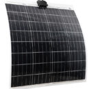 Fabbricati con celle solari aerospaziali ad alta performance. Sono pannelli di ultima generazione ultrasottili, solo 1,7 mm, e ultraflessibili. Efficienza celle mono 17,25%. Il pannello è composto da un sandwich formato da un supporto plastico + celle solari + rivestimento superficiale in resina epossidico UV resistente. Il fissaggio avviene tramite biadesivo. Cavo di connessione con spina MC4 incluso.Versione A: pannelli mono-cristallini.Versione B: equipaggiati con celle americane ad altissima efficienza Sun Power. Si ottiene un minor ingombro con un'efficienza superiore del 23% rispetto alle celle standard.