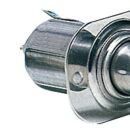 Completamente in acciaio inox sia ricettacolo che accendino/plafoniera. Completo di luce carteggio sul pomolo con accensione separata.