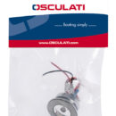 In ottone cromato. Montaggio a pressione.