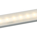 Sorgente luminosa con LED HD.Ideale per bagni, cucine, gavoni, locale motori, sotto boma, barche a vela ecc.Fissaggio in piano, ma provvista di kit che permette di montarla inclinata a 45°.Interruttore touch luminoso con luce blu.